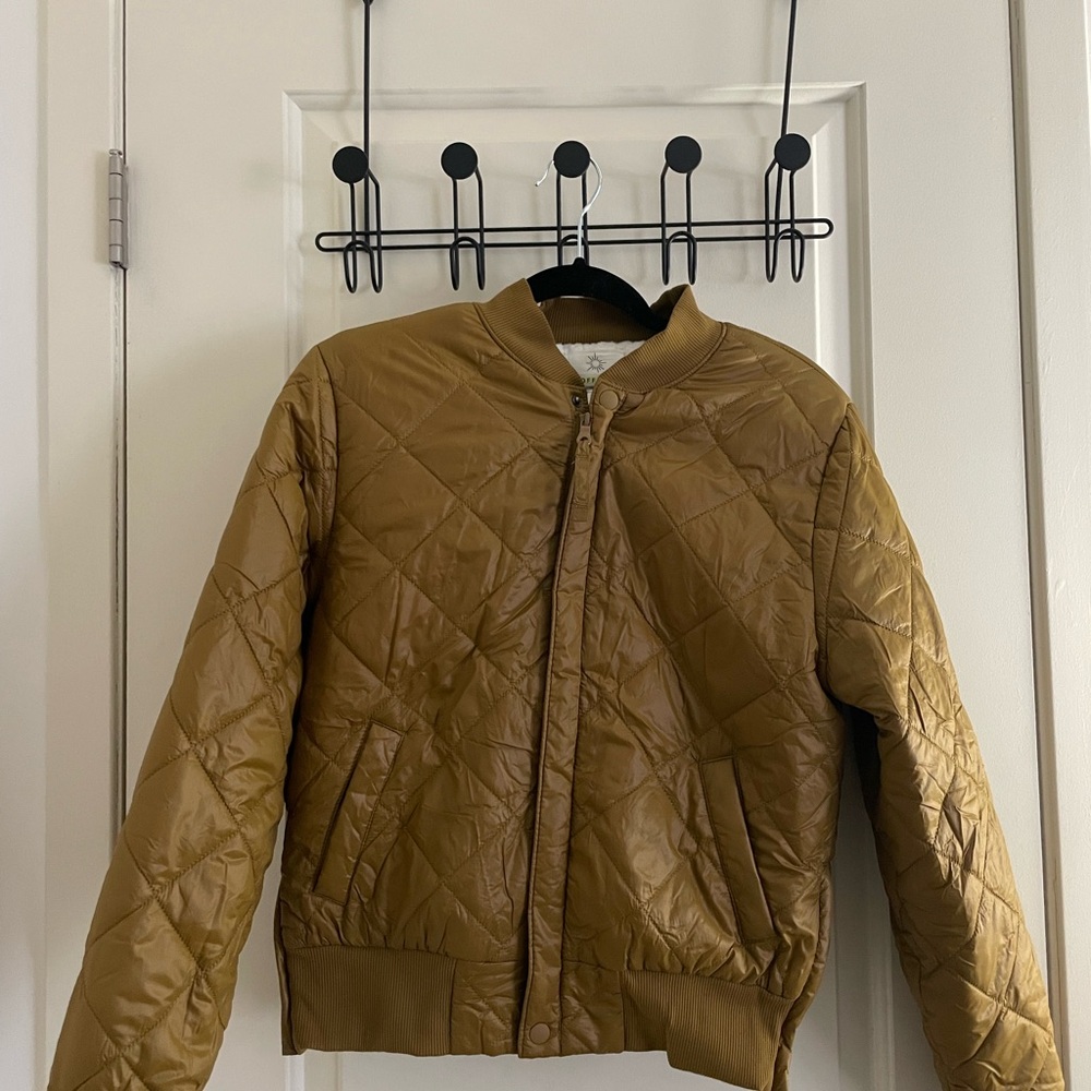 Aerie light brown bomber jacket - Picture 2 of 11